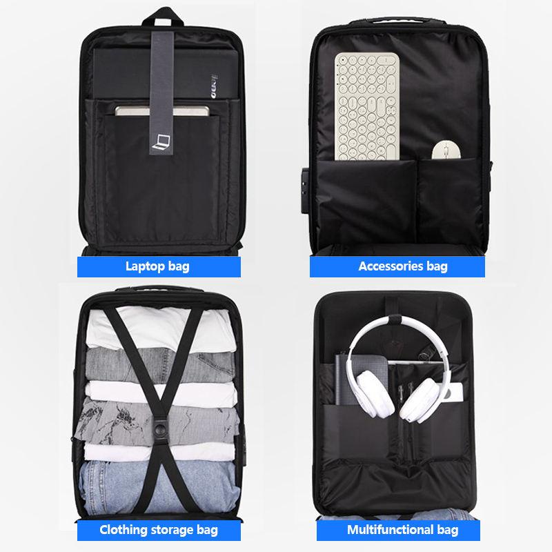 Sac à Dos pour Ordinateur Portable Durable et Antivol avec Chargement USB