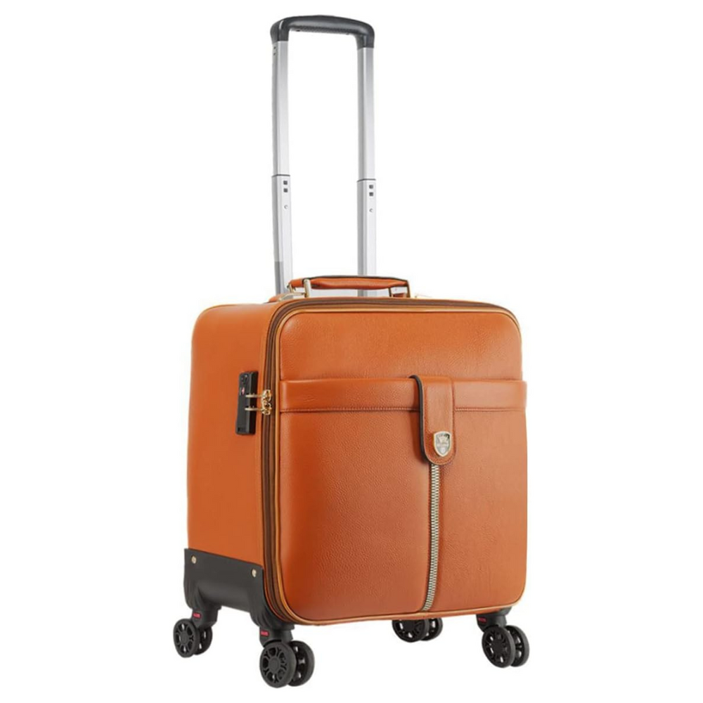 Valise Trolley Cabine Cuir