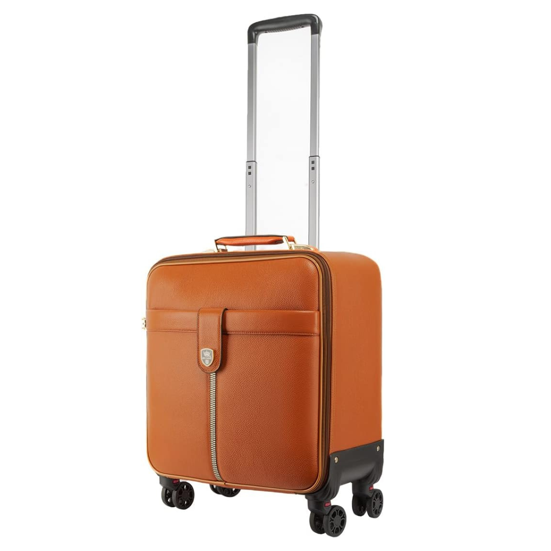 Valise Trolley Cabine Cuir