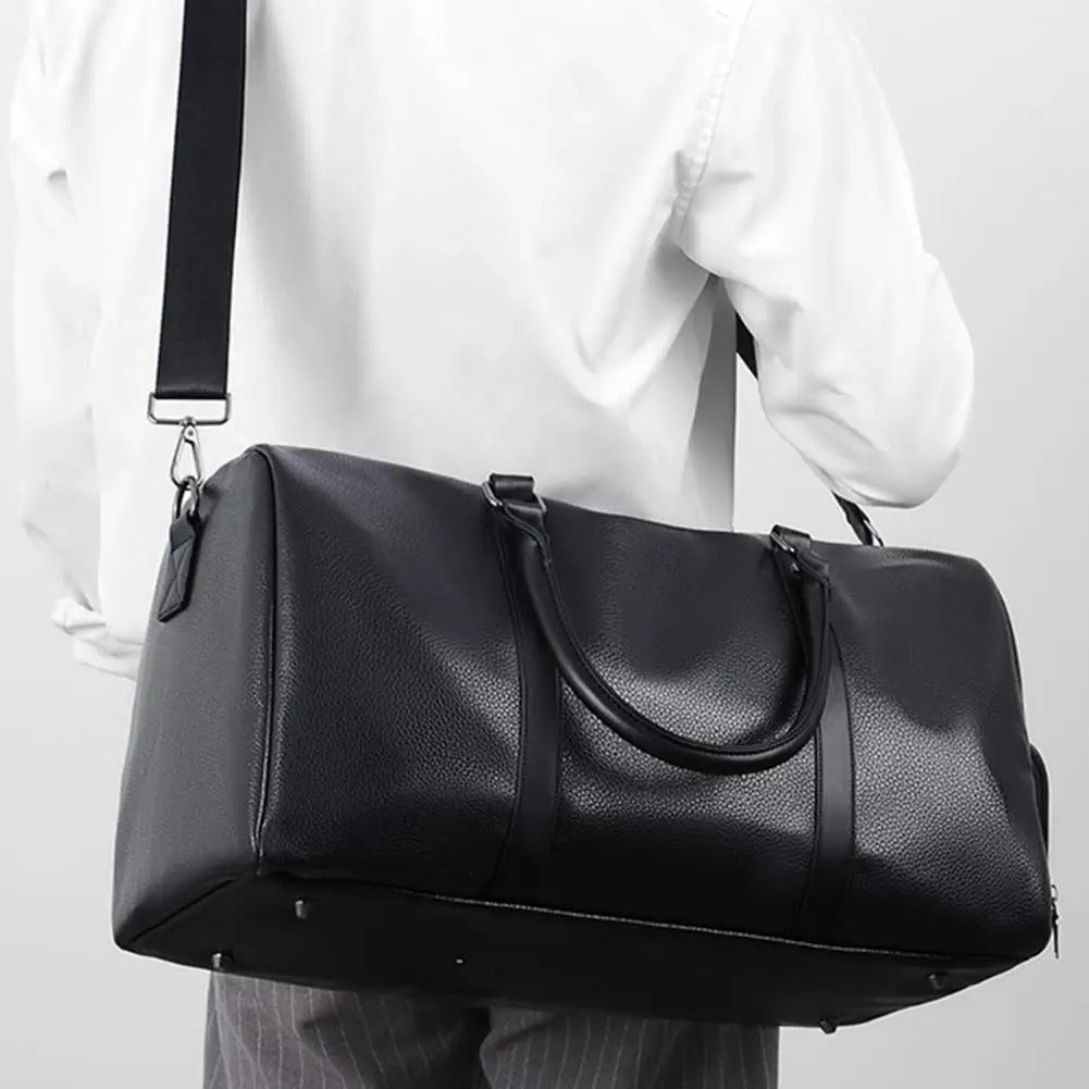 Sac à main de voyage en cuir pour homme, marque de luxe